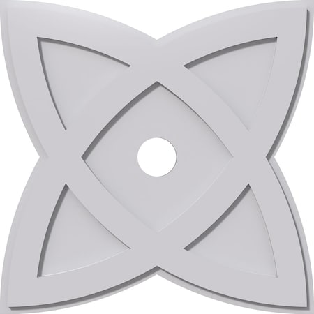 Ekena Millwork Cosmo Architectural Grade PVC Contemporary Ceiling Medallion, 24"OD x 3"ID x 9"C x 1"P CMP24CM-03000